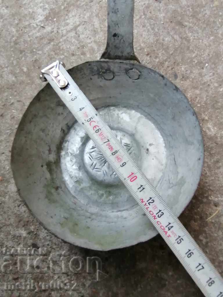 Old copper ladle, pan, copper, copper pot, pit - 6 Old copper ladle, pan, copper, copper pot, pit - 6