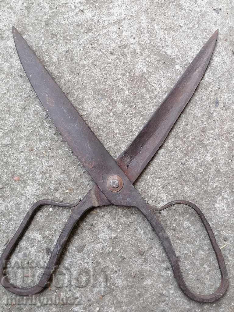 Old wrought iron scissors, knife, wrought iron scissors with price 64.00 BGN | € 32.72