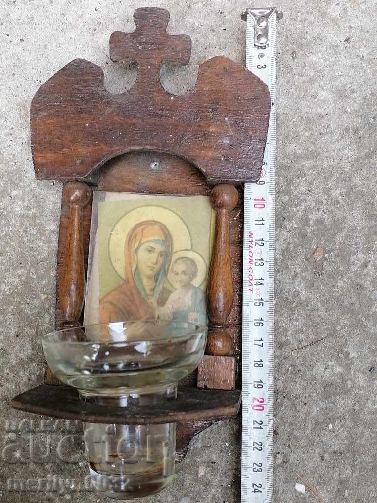 Old homemade lamp with a glass cup with price 52.00 BGN | € 26.59 Old homemade lamp with a glass cup with price 52.00 BGN | € 26.59