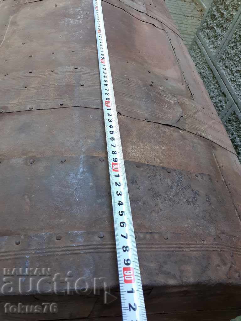 Authentic old Revival chest for chaise with metal fittings - 6 Authentic old Revival chest for chaise with metal fittings - 6