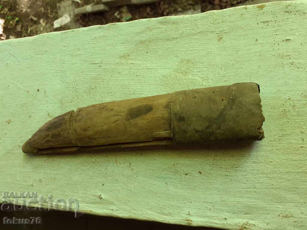 Old wooden sheath for a haiduk knife - authentic Old wooden sheath for a haiduk knife - authentic