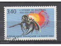 1992. France. Tautavel man - ancient man.