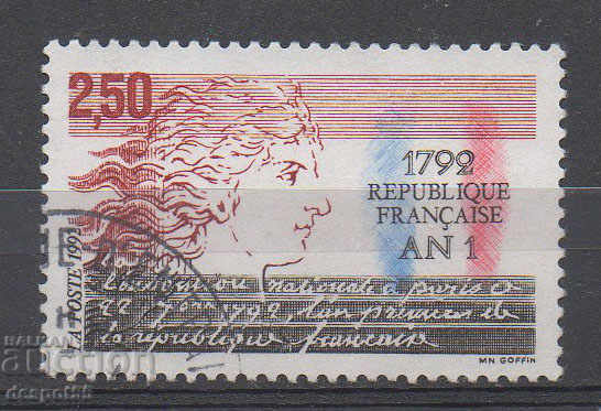 1992. Франция. 200 г. на Първата година от Първата република