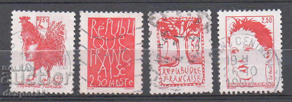 1992. Γαλλία. 200 χρόνια από τη Διακήρυξη της Πρώτης Δημοκρατίας.