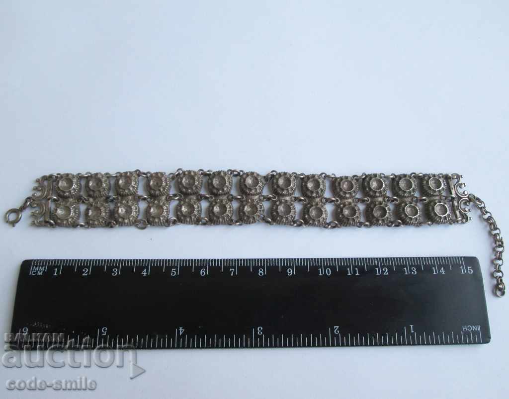 Old antique women's silver bracelet jewelry silver - 7 Old antique women's silver bracelet jewelry silver - 7