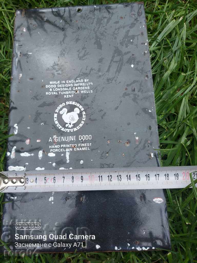 DRUNKING ENAMELED PLATE - ENGLAND - 7 DRUNKING ENAMELED PLATE - ENGLAND - 7