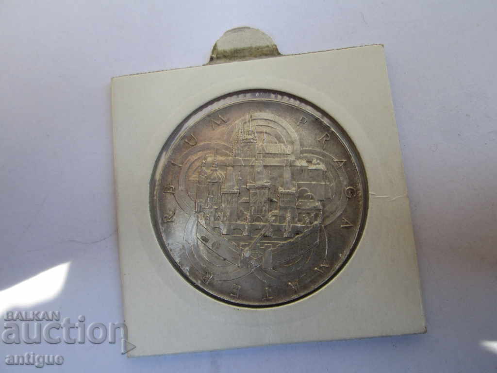 Auction  SILVER PLAQUE COIN CZECHOSLOVAKIA - 25 gr