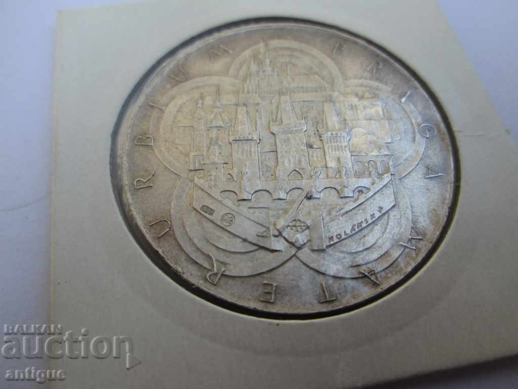SILVER PLAQUE COIN CZECHOSLOVAKIA - 25 gr - 5