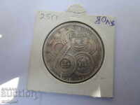 PLACHETĂ ARGINT MONEDĂ CEHOSLOVACIA - 25 g