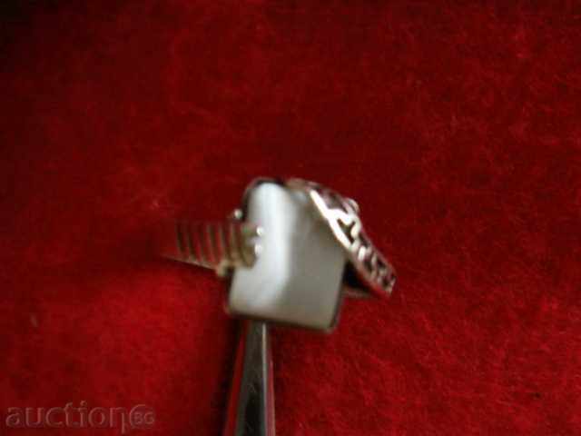 SILVER LADIES RING 5