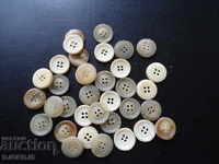 Old buttons, 35 pieces