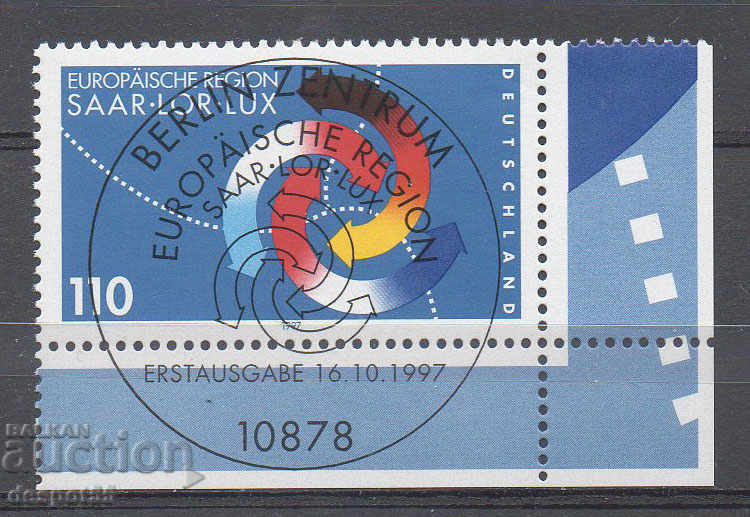 1997. GFR. The European area of Sar-Lor-Lux. First edition.