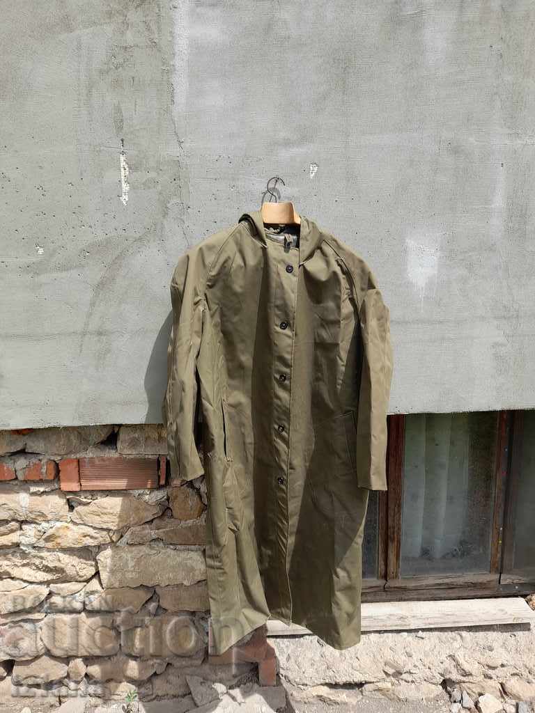 Old military raincoat