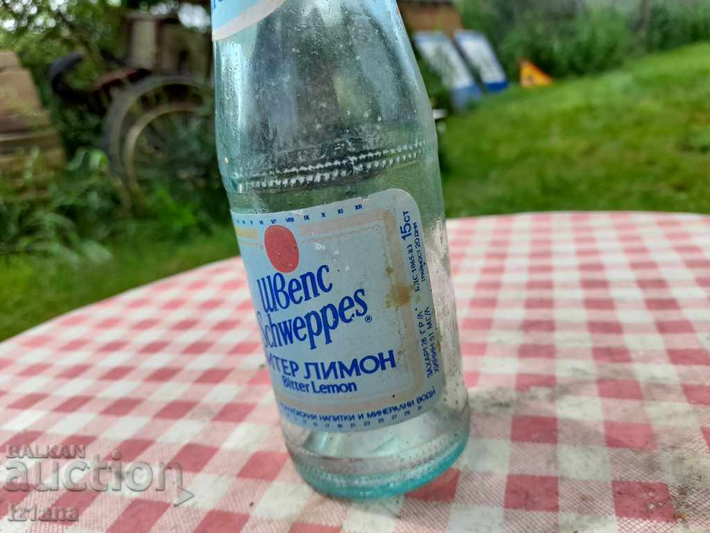 Old bottle SCHWEPPES, SWEPS BITTER LEMON - 6