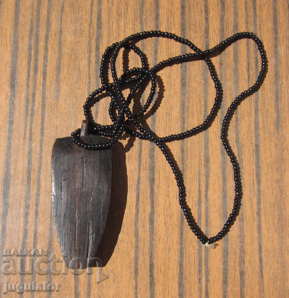 дамско мънистено колие бижу медальон висулка абаносова маска - 5 дамско мънистено колие бижу медальон висулка абаносова маска - 5