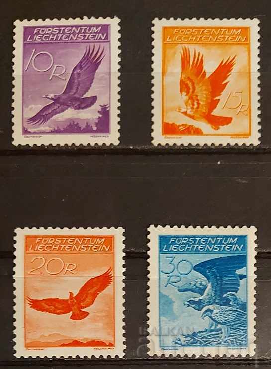 Liechtenstein 1934 Airmail / Fauna / Birds MH