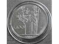 Italy 100 pounds 1988