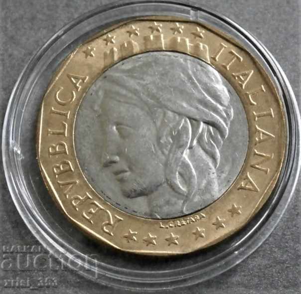 Италия 1000 лири 1997