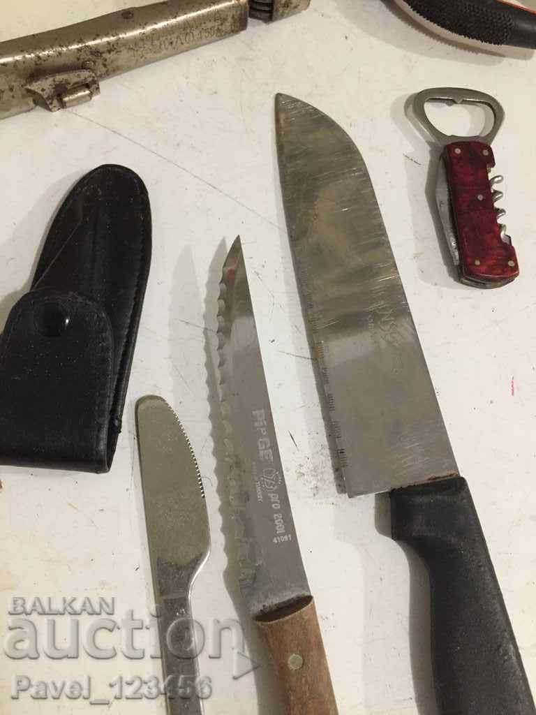 lot knives, etc. The knife in the last two photos is sold! with price 44.99 BGN | € 23.00 lot knives, etc. The knife in the last two photos is sold! with price 44.99 BGN | € 23.00