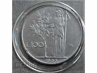 Italia 100 de lire sterline 1966