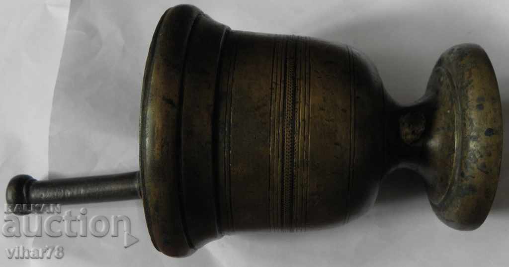 Old bronze mortar, hammer, mortar - 5 Old bronze mortar, hammer, mortar - 5