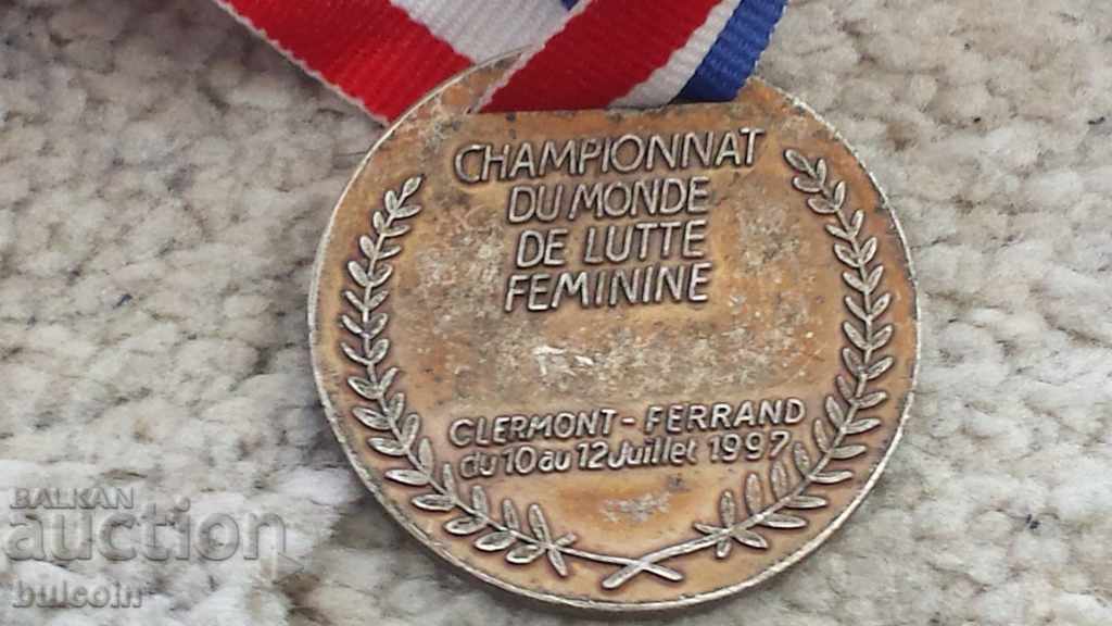Auction RARE MEDAL WORLD CHAMPIONSHIP WOMEN II PLACE 1991 Auction RARE MEDAL WORLD CHAMPIONSHIP WOMEN II PLACE 1991