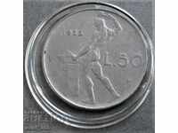 Italia 50 de lire sterline 1955