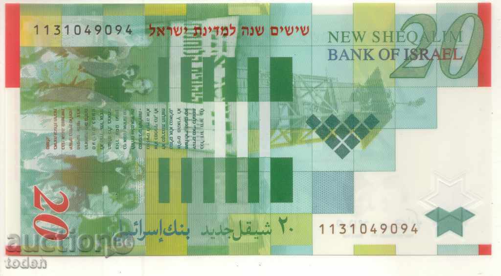 ++Israel-20 New Sheqalim-2008-P 63-Polymer-memorative με τιμή € 7.67 | 15.00 BGN ++Israel-20 New Sheqalim-2008-P 63-Polymer-memorative με τιμή € 7.67 | 15.00 BGN