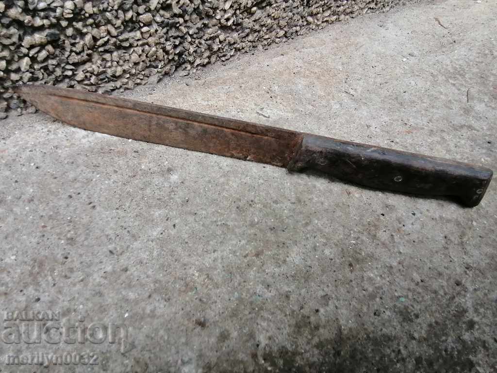 Auction Old butcher knife blade dagger Auction Old butcher knife blade dagger