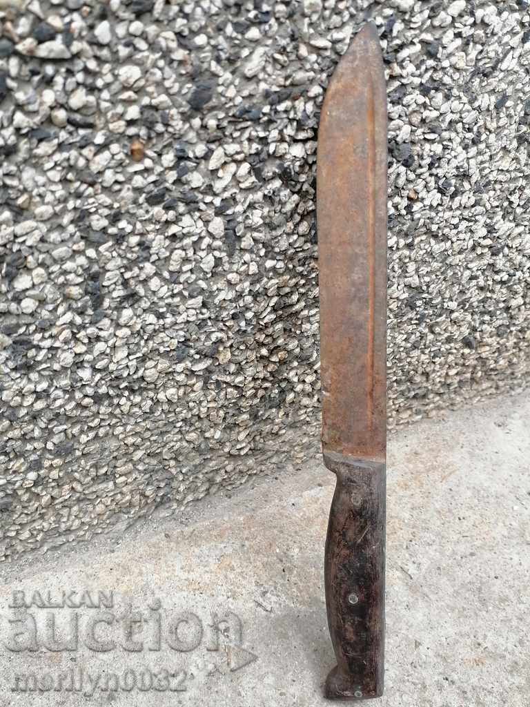 Old butcher knife blade dagger