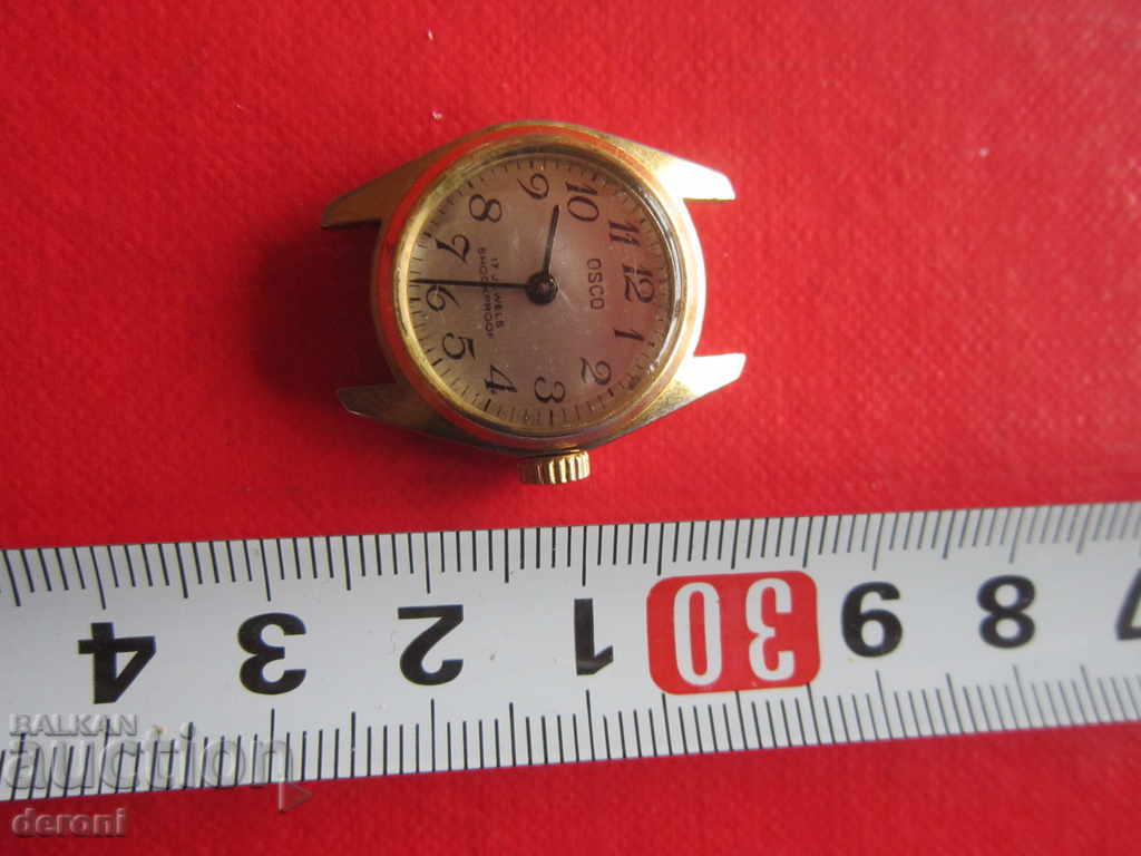 Позлатен часовник Osco 17 Jewels