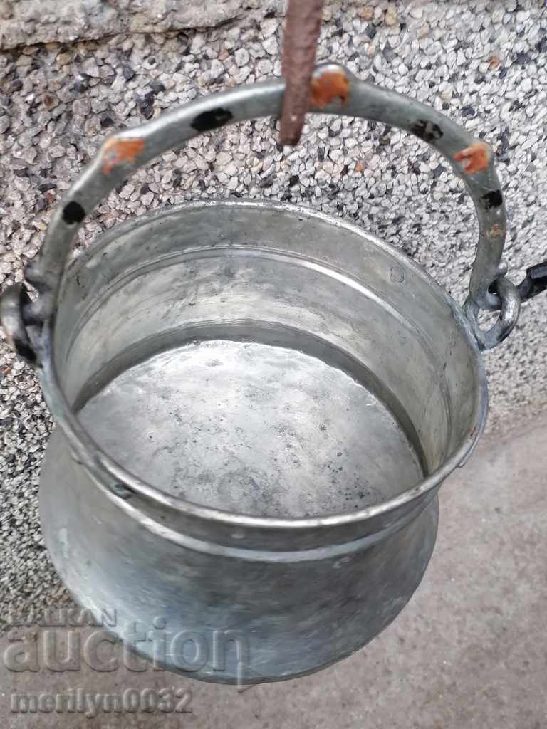 Old copper cauldron, copper, cauldron copper vessel menche - 6 Old copper cauldron, copper, cauldron copper vessel menche - 6