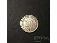 Монета - Германия, 10 пфенинга 1899, D