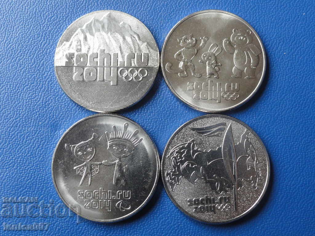 Russia 2011-14 - 25 rubles ''Sochi Olympics '94'' (4 pieces) - 5 Russia 2011-14 - 25 rubles ''Sochi Olympics '94'' (4 pieces) - 5