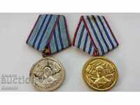 Лот от 2 Военни медала 1959 г за 10 и 15 години служба в БНА