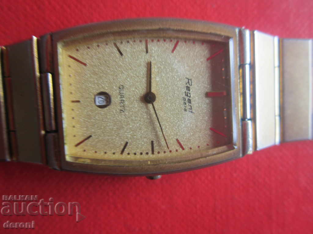 Gold watch Regent Para Quartz - 6