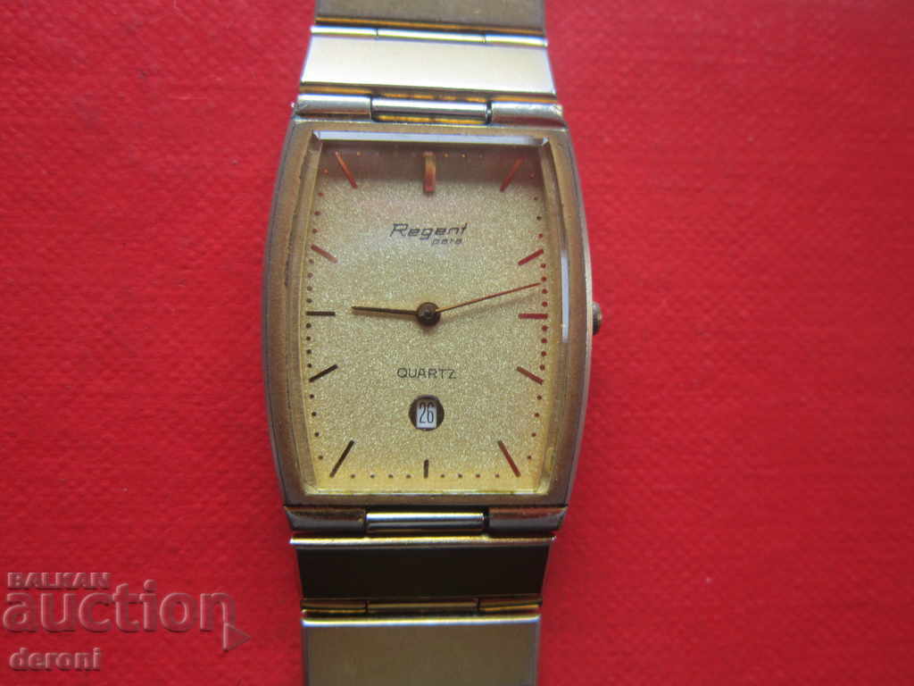 Gold watch Regent Para Quartz - 7