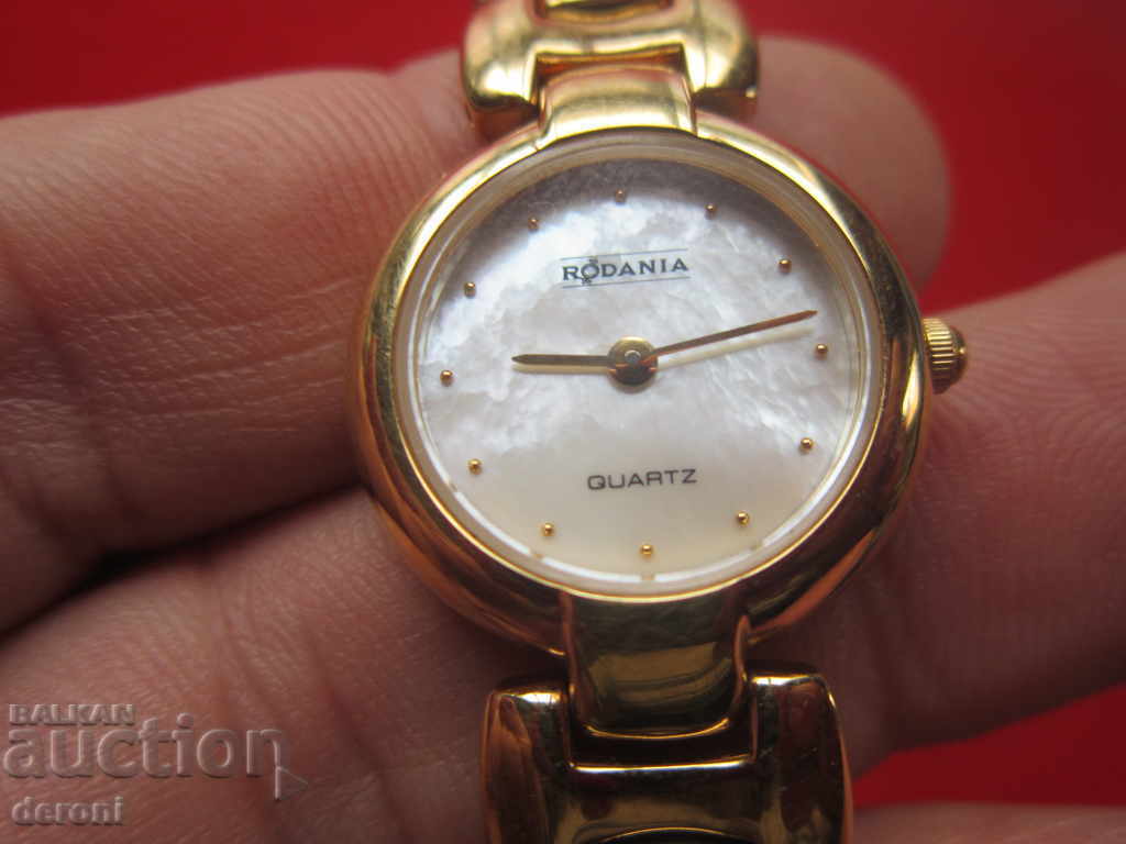 Auction Luxury gold watch Rodenta Quartz mother of pearl Auction Luxury gold watch Rodenta Quartz mother of pearl