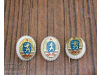 πολλά παλιά βουλγάρικα αστυνομικά cockade πολιτοφυλακή cockade