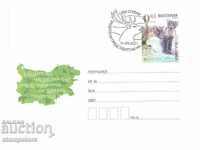 Mail envelope with special stamp Europe 2021