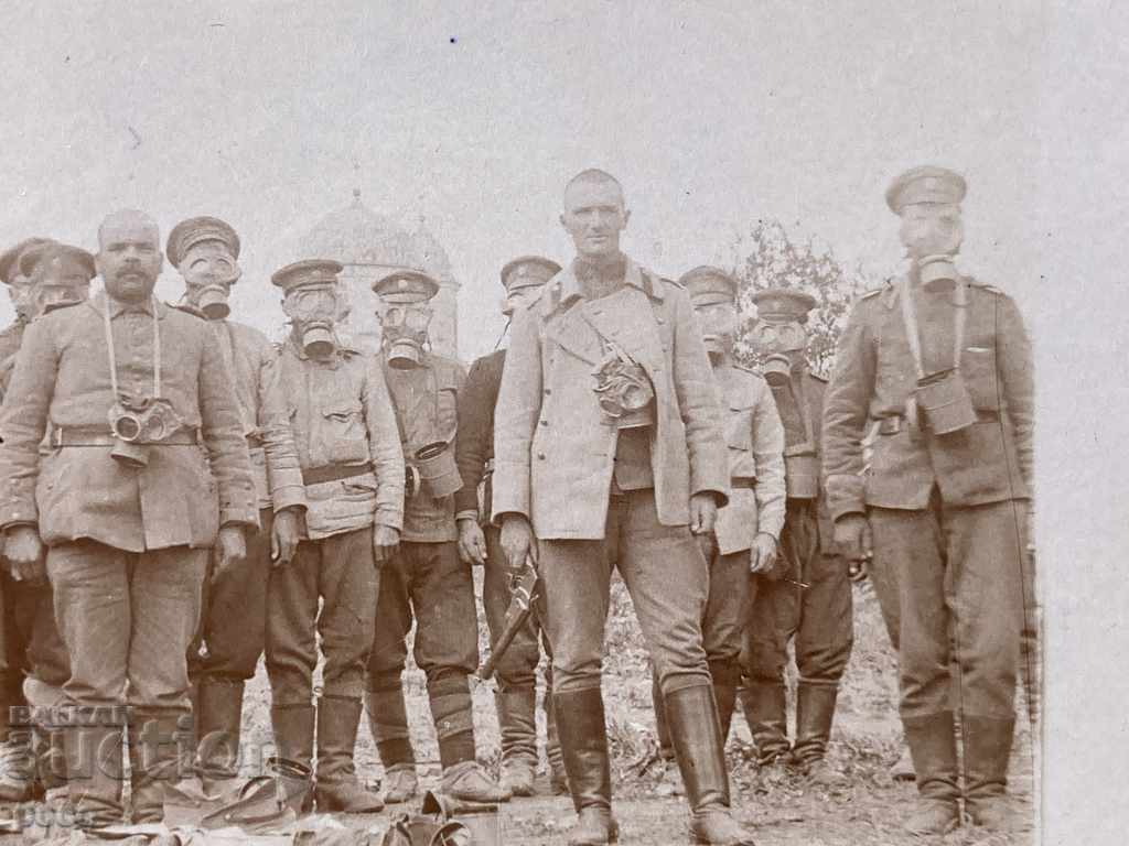 Delivery of Testing of gas masks Signal pistol First World1917 Delivery of Testing of gas masks Signal pistol First World1917