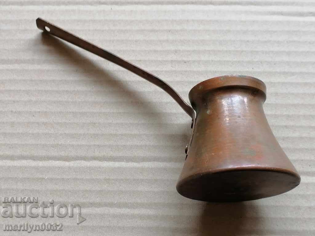 Auction Old tinned copper cezve, coffee pot, copper, copper vessel Auction Old tinned copper cezve, coffee pot, copper, copper vessel
