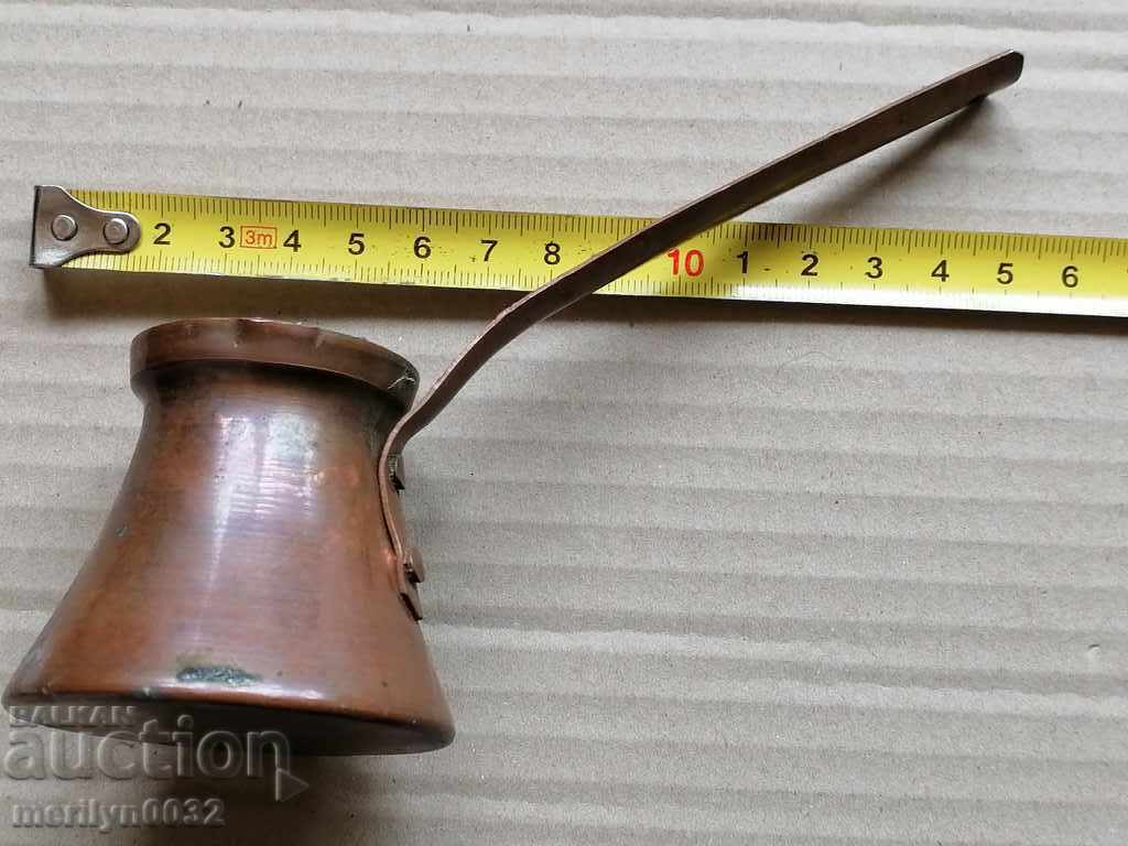 Old tinned copper cezve, coffee pot, copper, copper vessel - 5 Old tinned copper cezve, coffee pot, copper, copper vessel - 5