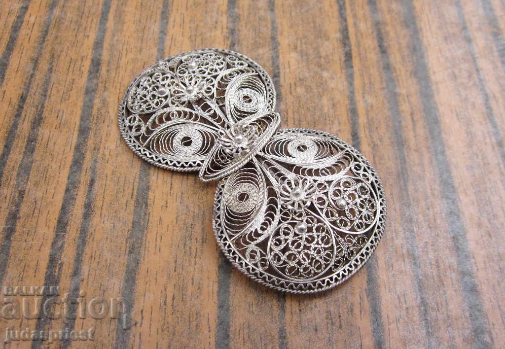 Βουλγαρική ασημένια πόρπη αγκράφα καρφίτσα από ασήμι - 5 Βουλγαρική ασημένια πόρπη αγκράφα καρφίτσα από ασήμι - 5