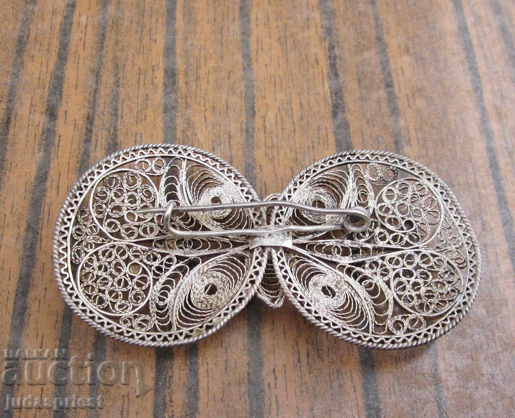 Βουλγαρική ασημένια πόρπη αγκράφα καρφίτσα από ασήμι - 6 Βουλγαρική ασημένια πόρπη αγκράφα καρφίτσα από ασήμι - 6