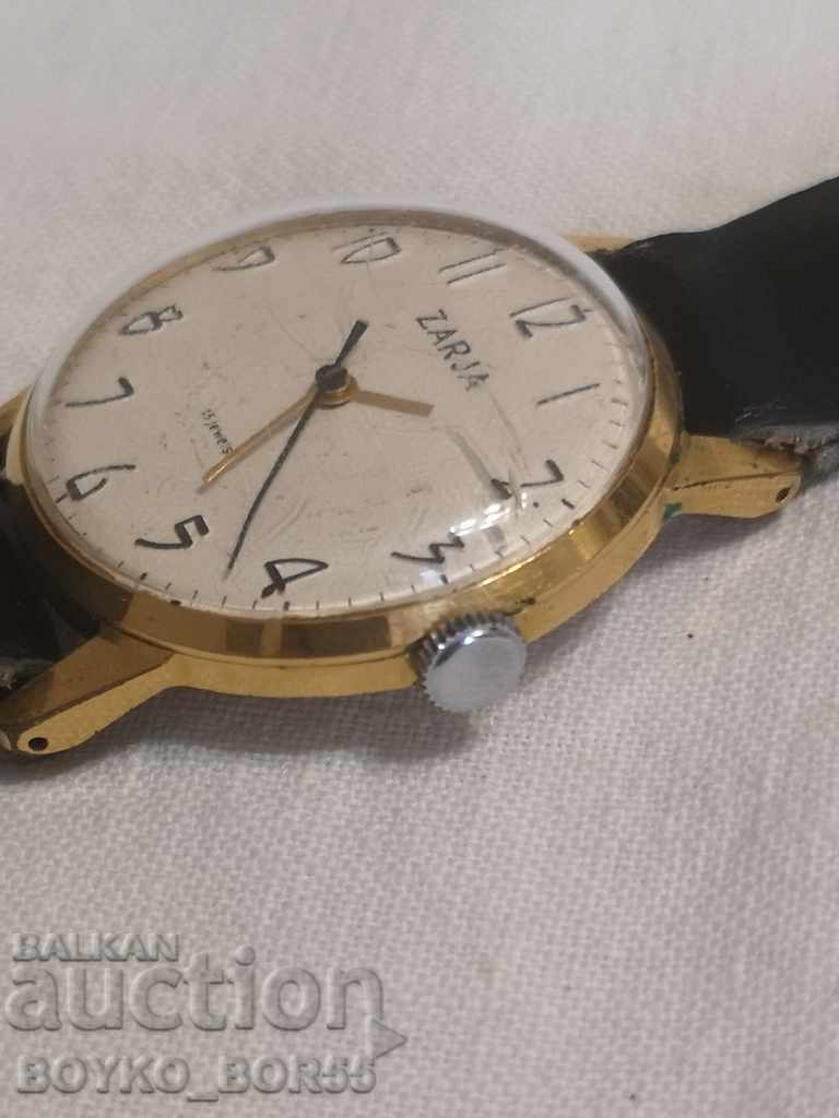 Delivery of Hand-Wound Gold-Plated Russian Mechanical Men's Watch Zaria Delivery of Hand-Wound Gold-Plated Russian Mechanical Men's Watch Zaria