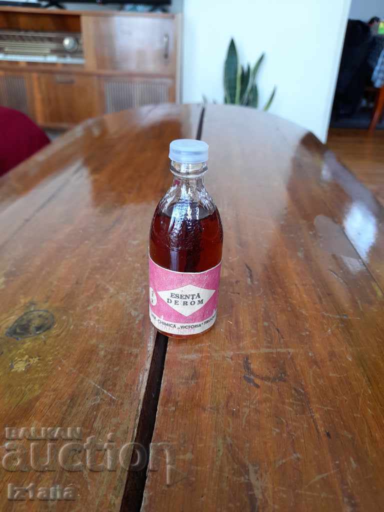 Old bottle of rum essence