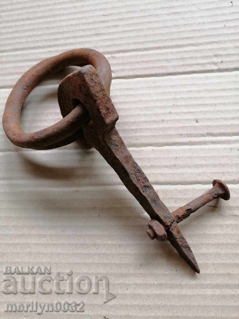 Metal rings, wrought iron for a wagon - 5 Metal rings, wrought iron for a wagon - 5