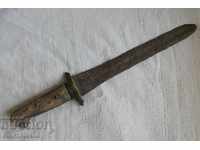 An old authentic cleaver with horned cherries