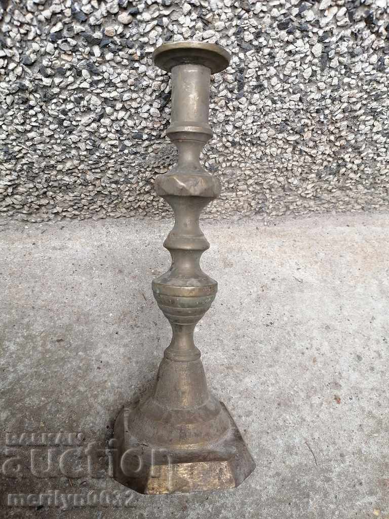 Παλιά χάλκινο κηροπήγιο, διακόσμηση, kandilabar, λάμπα, κερί, φανάρι - 6